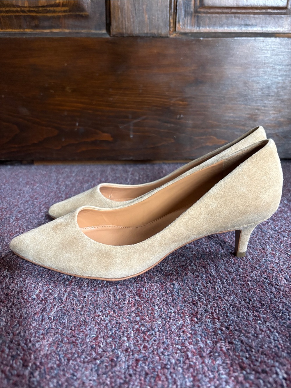 Leather, Suede, J. Crew Kitten Heel